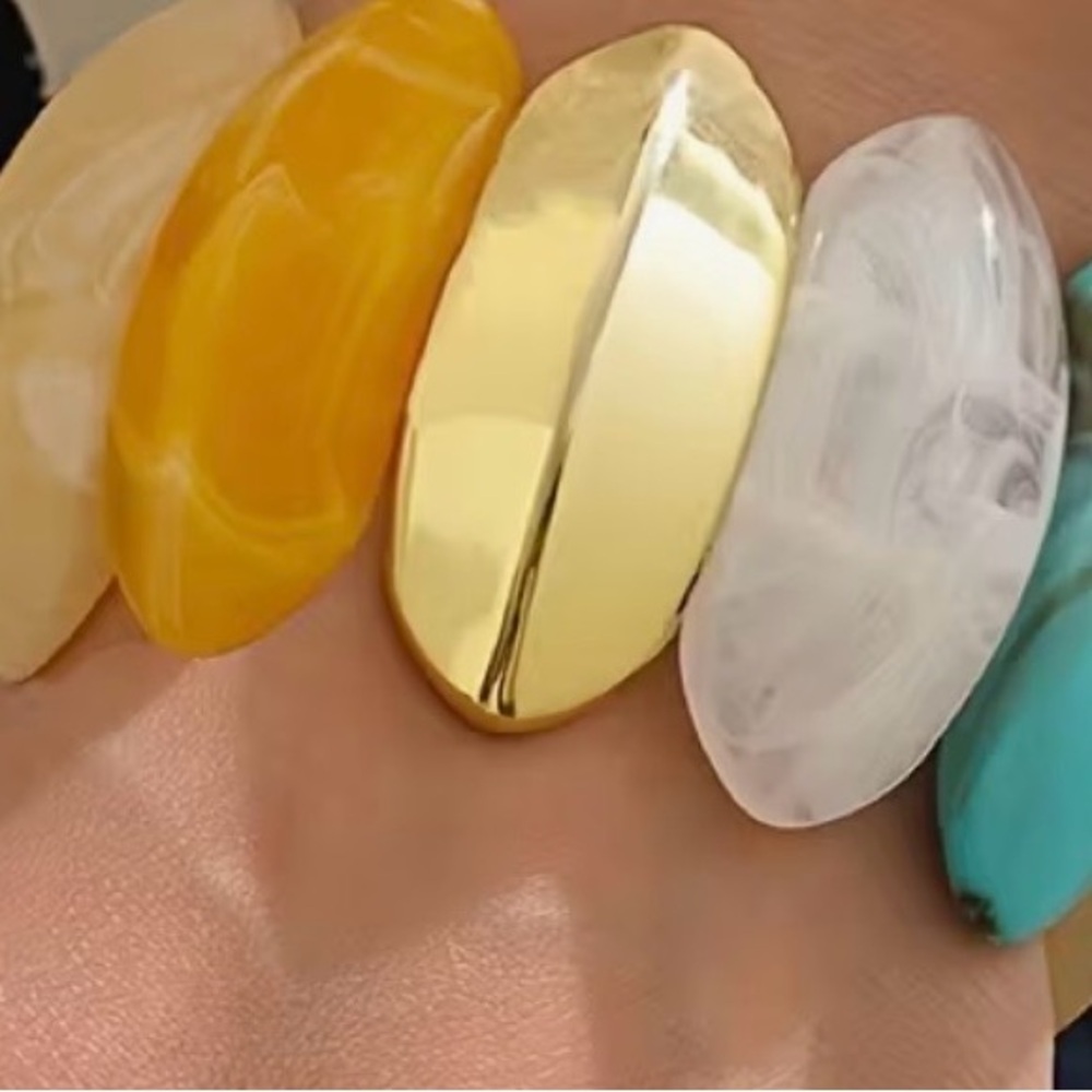 Gold and Multicolor Statement Bracelet